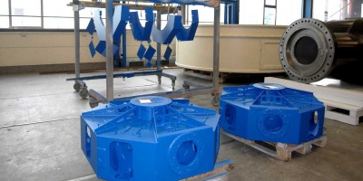 Central parts of the optical tubes of T80 –North and –South which will host the primary mirror cells and the mirrors of the telescopes.