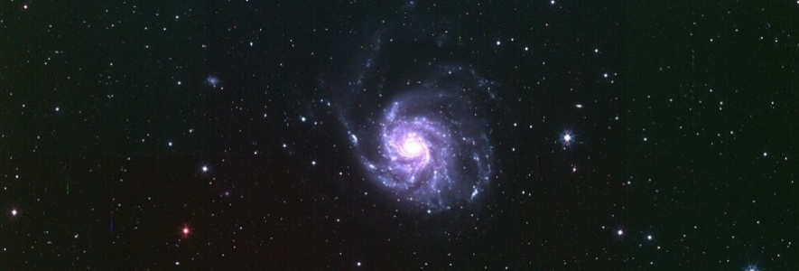 T80Cam first light image of the spiral galaxy M101.