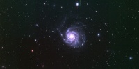 Galaxia en espiral M101. Imagen de primera luz de T80Cam.