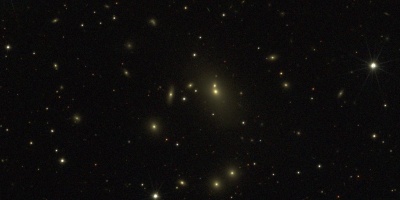 Detalle del cúmulo de galaxias Abell 2622 observado en un campo de J-PLUS